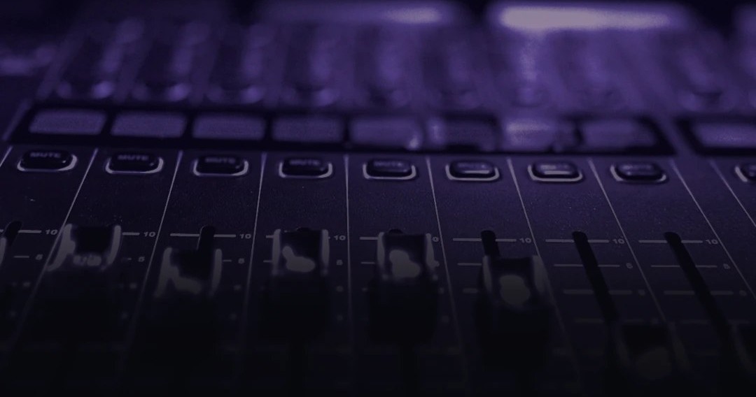 Mixing console faders